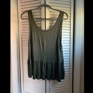 Green tank top